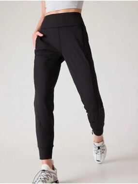 Athleta Black High-Rise Jogger Pants